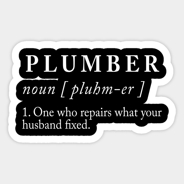 Plumber Definition Sticker by sunima